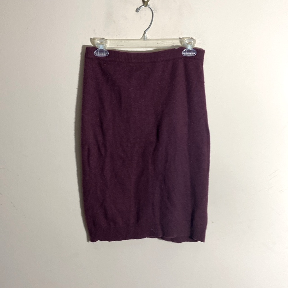 Vintage Calvin Klein Burgundy Cashmere Knit Skirt